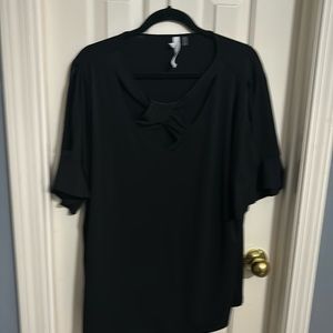 NY collection black dressy blouse